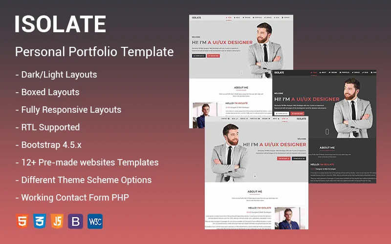 Isolate - Personal Portfolio